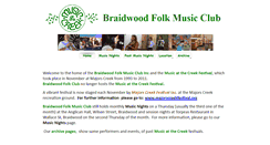 Desktop Screenshot of musicatthecreek.com